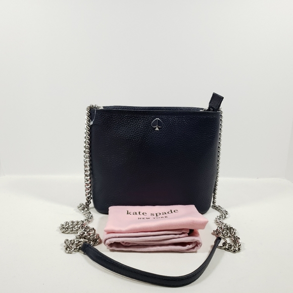 kate spade Handbags - Kate Spade Women's Small Polly Leather Crossbody Bag Crossbody Navy